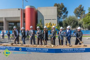 Staff during SEM Groundbreaking ceremony.