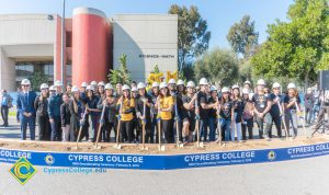 Staff during SEM Groundbreaking ceremony.