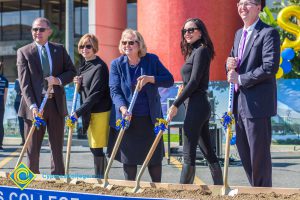 Fred Williams, Dr. Schilling, Dr. Marshall, Kai Stearns and Greg Schultz at the SEM Groundbreaking ceremony.