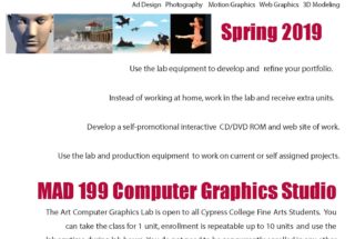 MAD 199 Open Lab Available to All Art Students