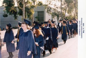 Students participating in the 30th commencement.