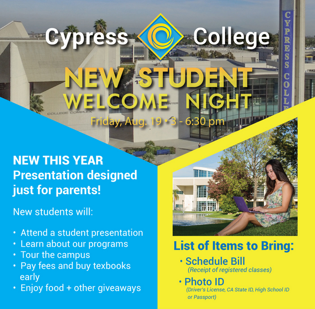 Get a Jump on Fall 2016 at New Student Welcome Night