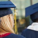 Cap with 2018 tassel hanging.