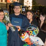 2018 graduate with his family.