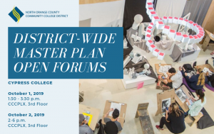 District-Wide Master Plan Open Forums flyer