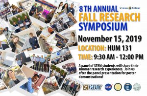8th Annual Fall Research Symposium flyer