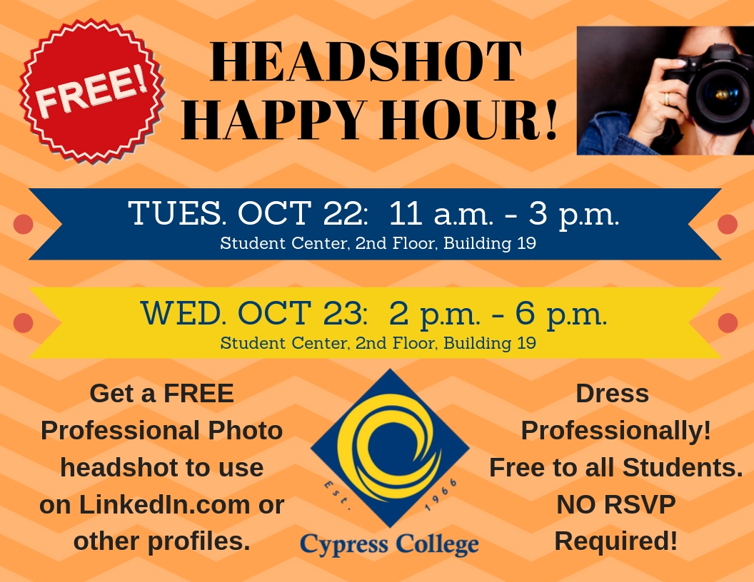 Headshot Happy Hour flyer