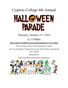 Halloween Parade flyer