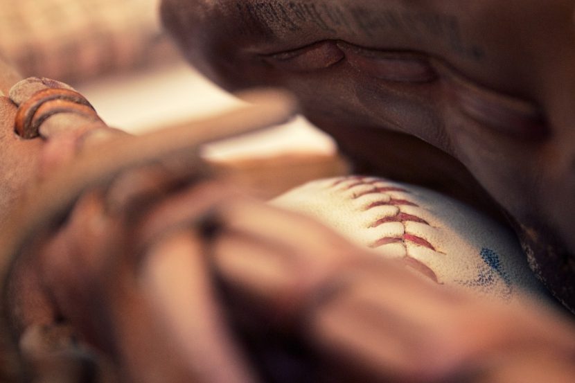 Baseball and glove