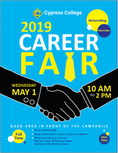 2019 Career Fair flyer.