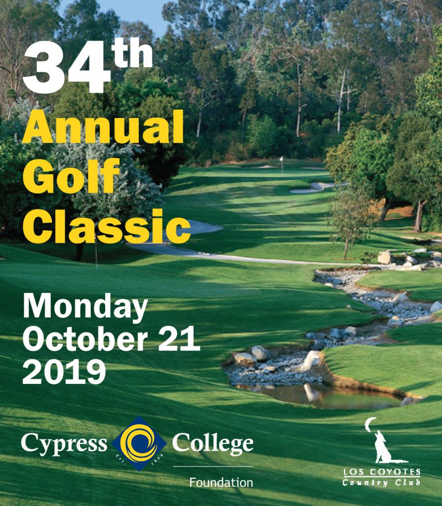 Flyer for the 34th annual golf classic event