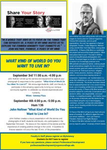 Speaker Series: John Noltner, A Peace of Mind.