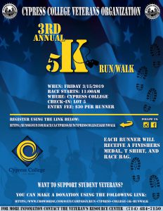 3rd Annual 5K Run/Walk flyer