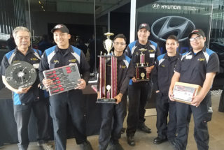 Dual Enrollment Students, Instructor, Place First at Auto Tech Competition
