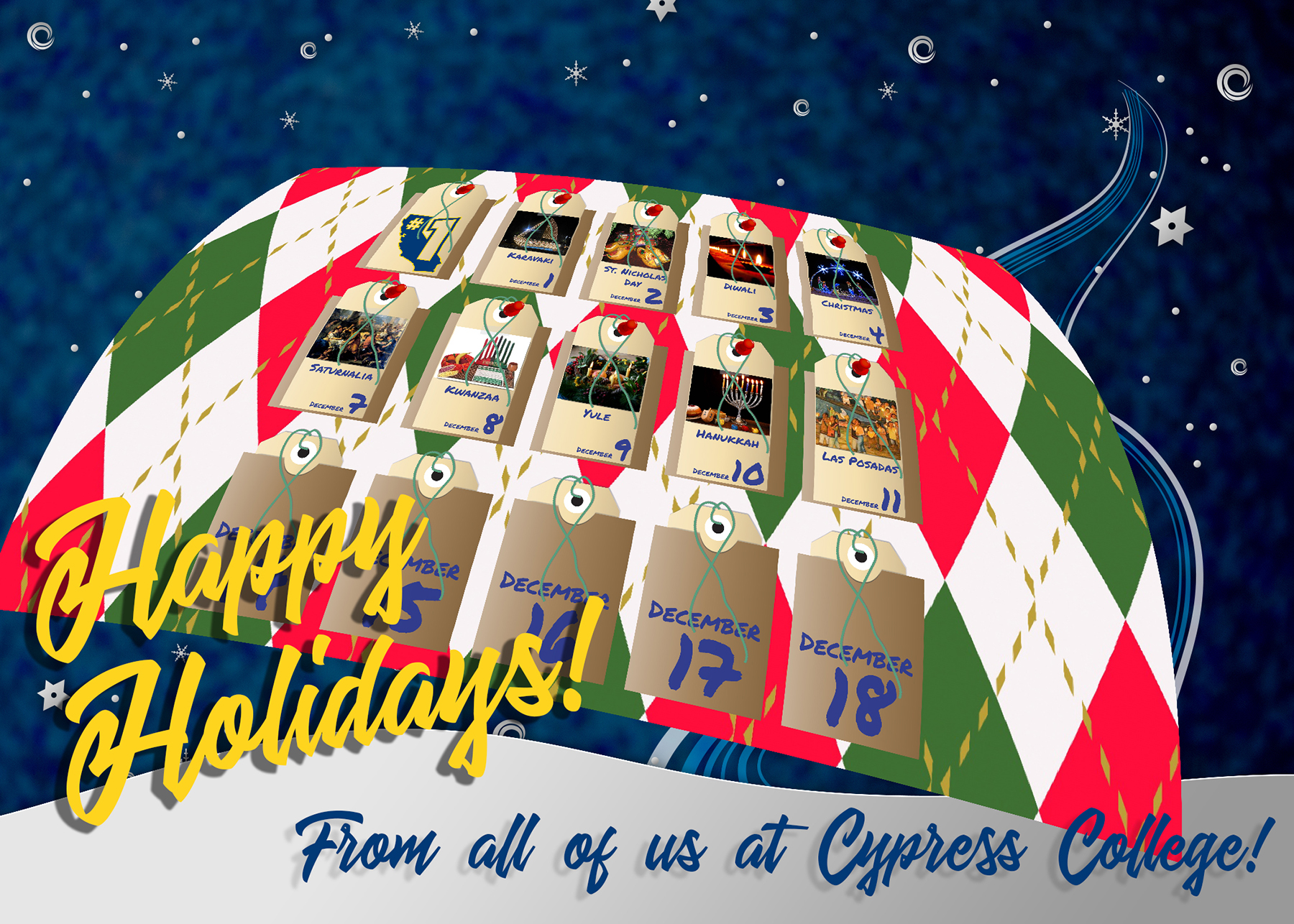 Happy Holidays from Cypress College!