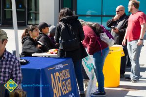 Students gathered at Club Rush event