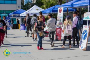 Students gathered at Club Rush event