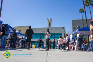 Students gathered at Club Rush event