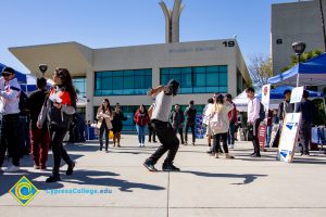 Students gathered at Club Rush event