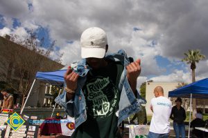 Students dancing at Club Rush event