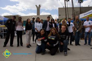 Students gathered at Club Rush event