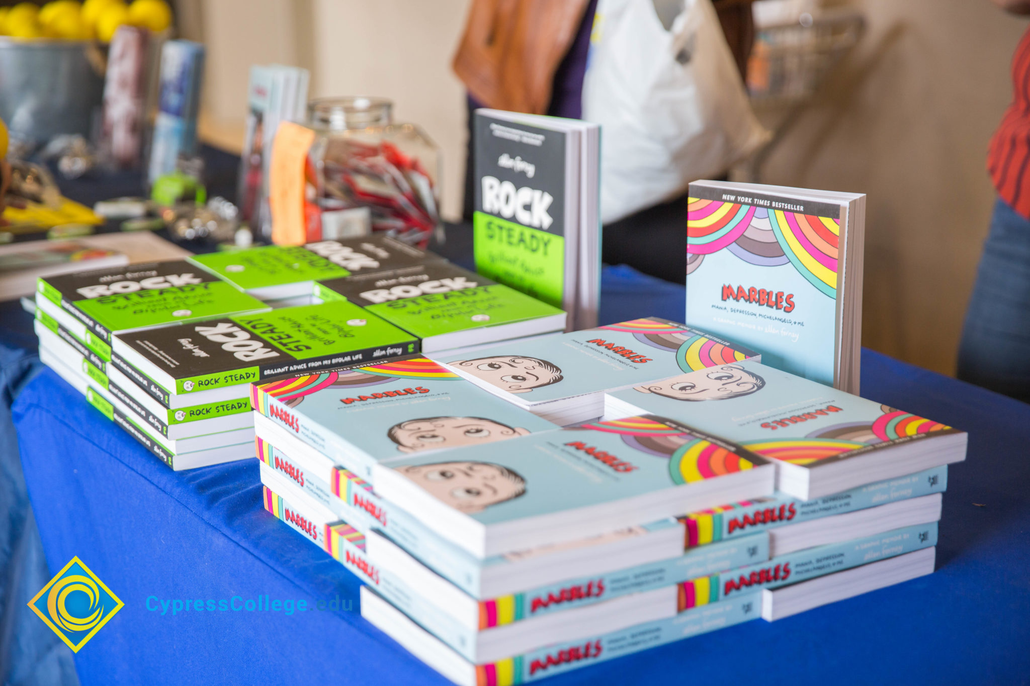 Ellen Forney books on display.