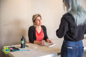 Ellen Forney signing her book.