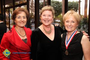 Three smiling women.