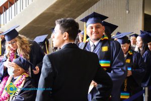 Graduates lining up for the 48th Commencement.