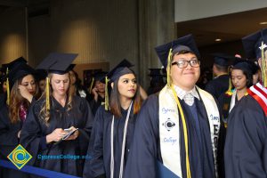 Graduates lining up for the 48th Commencement.