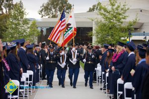 Military Color Guard during 48th Commencement processional.