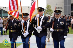 Military Color Guard during the 48th Commencement.