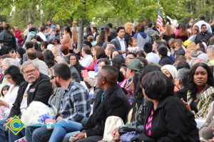 Family and friends enjoying the 48th Commencement.