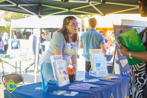 New Student Welcome booth