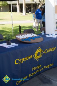 Charger Experience booth at New Student Welcome.
