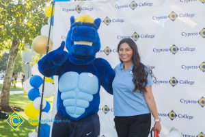 Kassandra Abreu with Charlie the Charger.