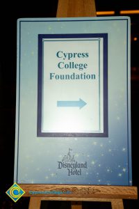 Cypress College Foundation sign.