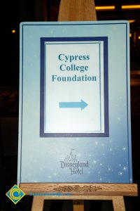 Cypress College Foundation sign.