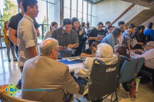 Yom HaShoah lobby with special guests