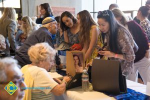 Yom HaShoah lobby with special guests