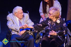 Special guests onstage at Yom Hashoah