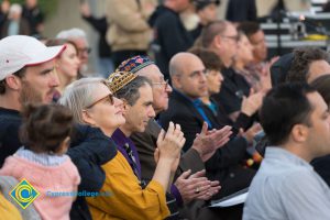 Attendees at Yom HaShoah