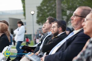 Attendees at Yom HaShoah event