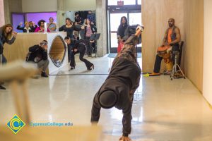 Performers during Black History event.