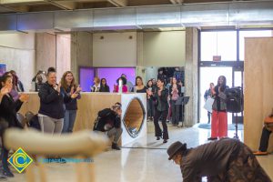 Performers during Black History event.