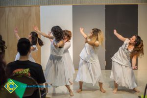 Dancers performing.