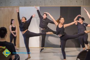 Dancers performing.