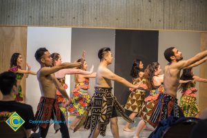 Dancers performing.