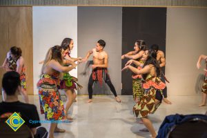 Dancers performing.