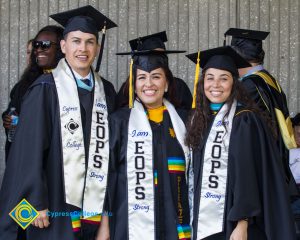 EOPS faculty and students at commencement